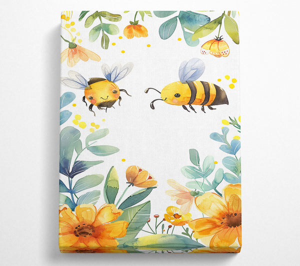 Yellow Bumblebees & Blooms