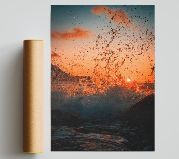 Orange Sunset Splash