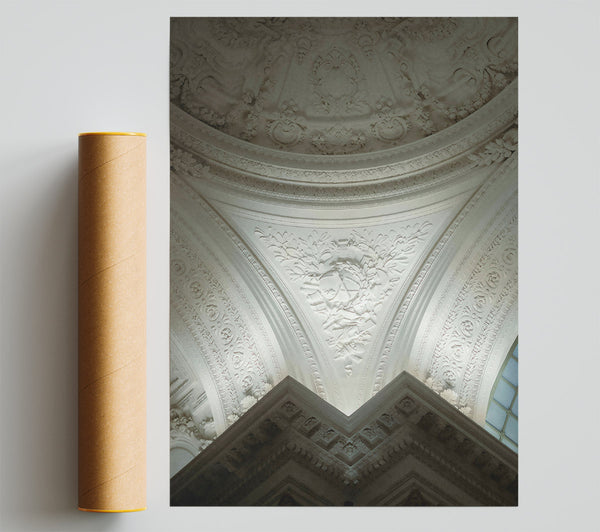 White Ornate Ceiling Detail