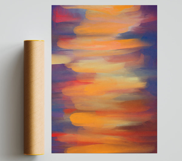 Orange Sunset Layers