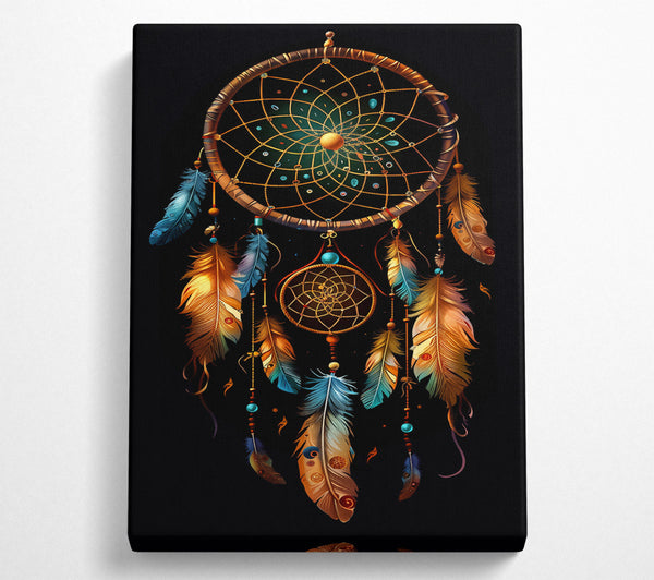 Golden Dreamcatcher Feathers