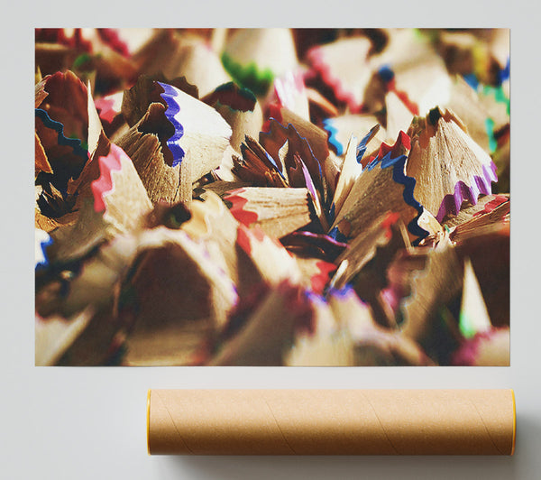 Colorful Wood Shavings