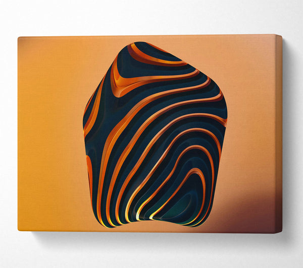 Orange Striped Abstract