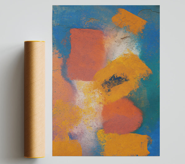 Orange Abstract Wall Art