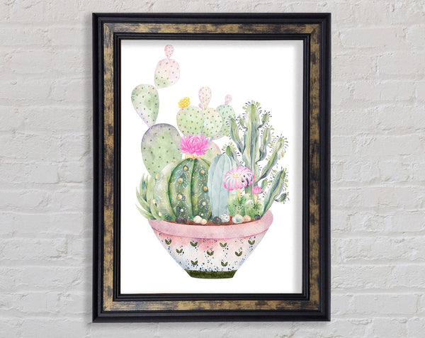 Cactus In Pink Pot