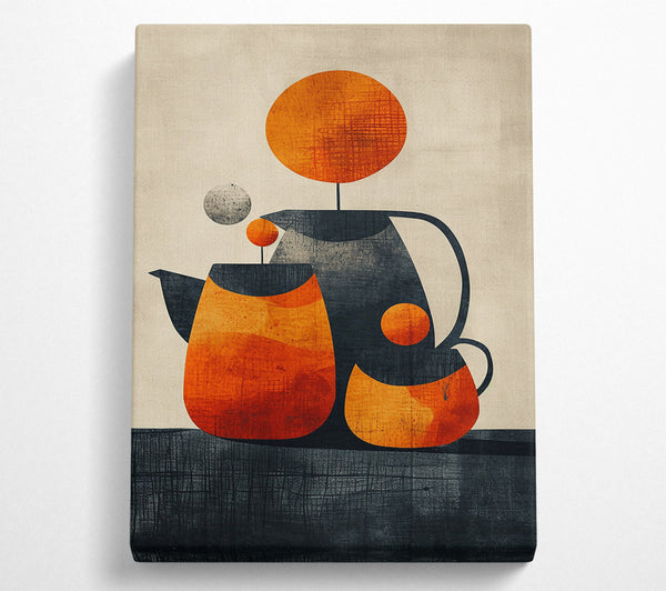 Orange Mid-Century Still Life