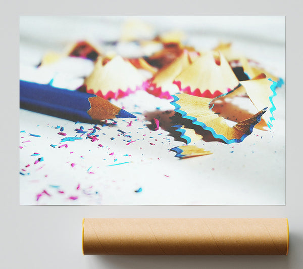 Blue Pencil Shavings