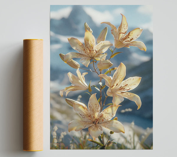 Creamy Mountain Lilies