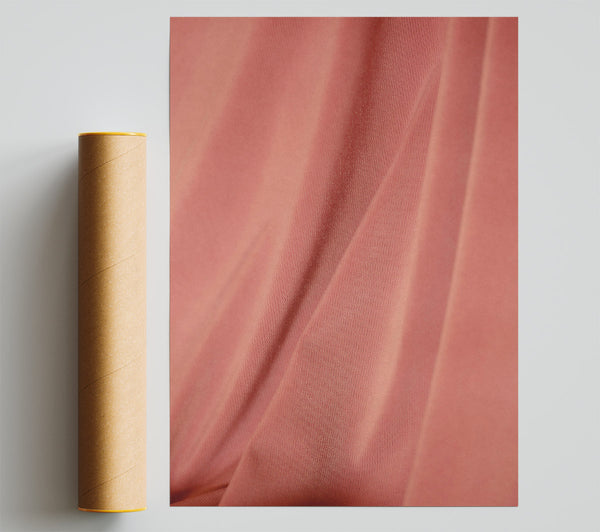 Salmon Silk Drape