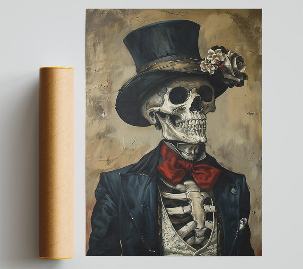 The Blue Bowtie Skeleton