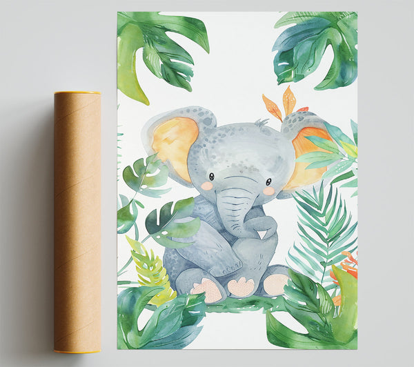 Grey Elephant Jungle Dream