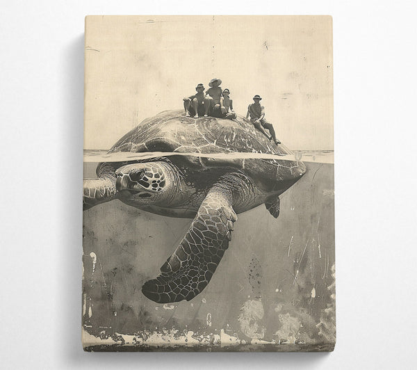 Sepia Turtle Riders