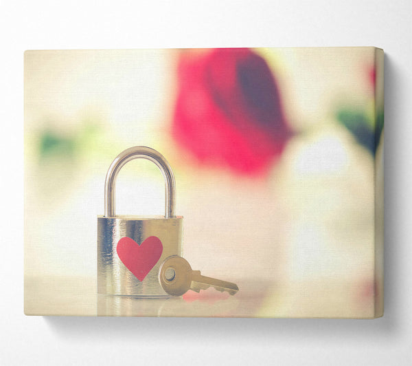 Red Heart Lock And Key