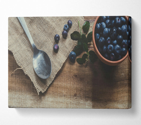 Blueberries On Burlap