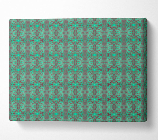 Teal Intertwined Pattern