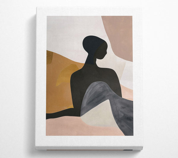 Black And Blush Abstraction