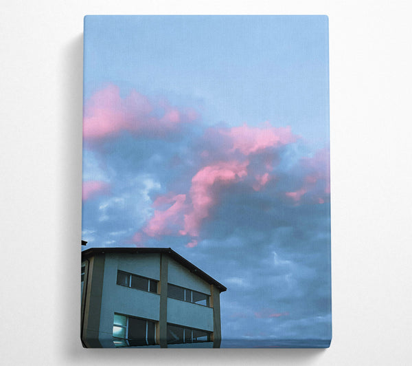 Pink Clouds And Building