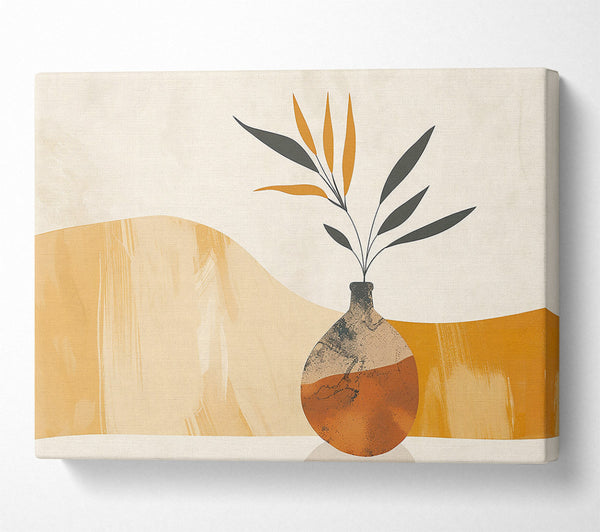 Rustic Orange Vase