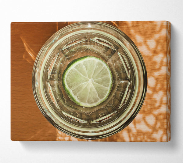 Lime Slice In Glass