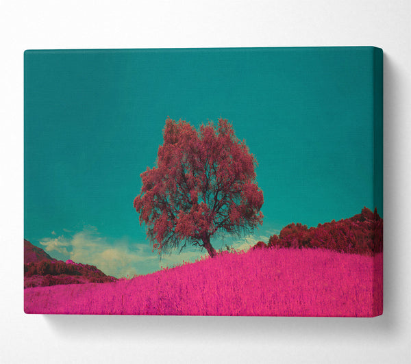 Pink Tree, Green Sky