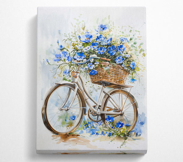 Blue Bicycle Blooms