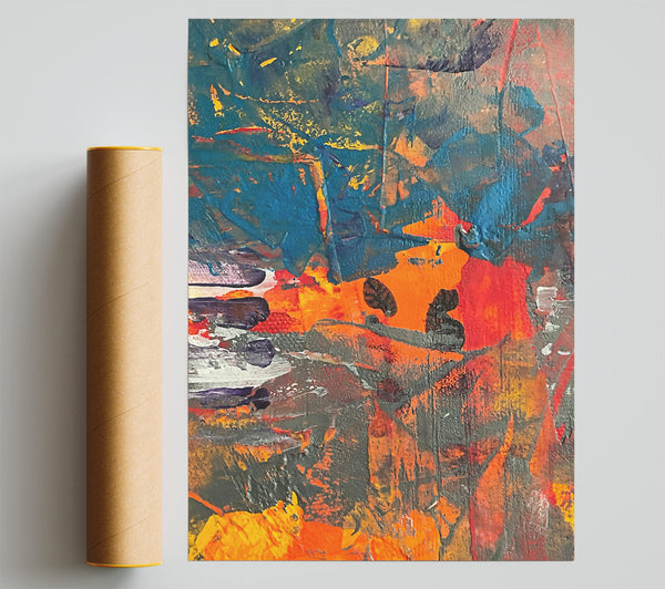 Orange Abstract Expression