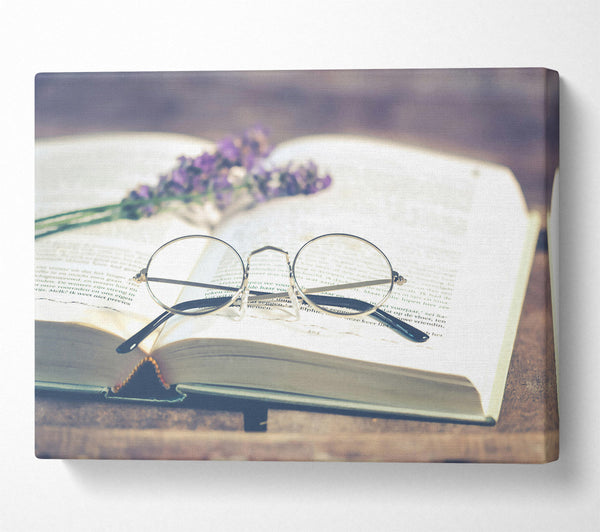 Ivory Book And Glasses