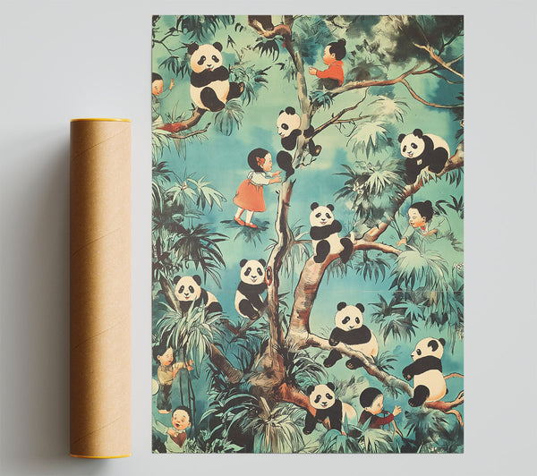 Teal Panda Paradise