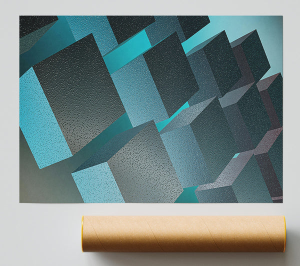 Teal Geometric Formations