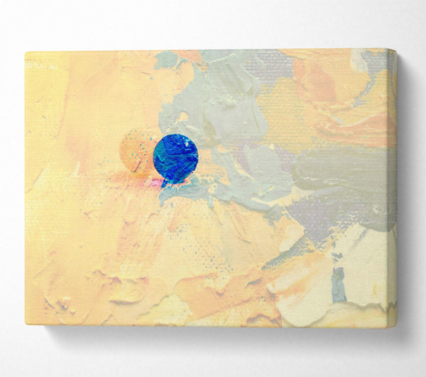 Yellow Abstract With Blue