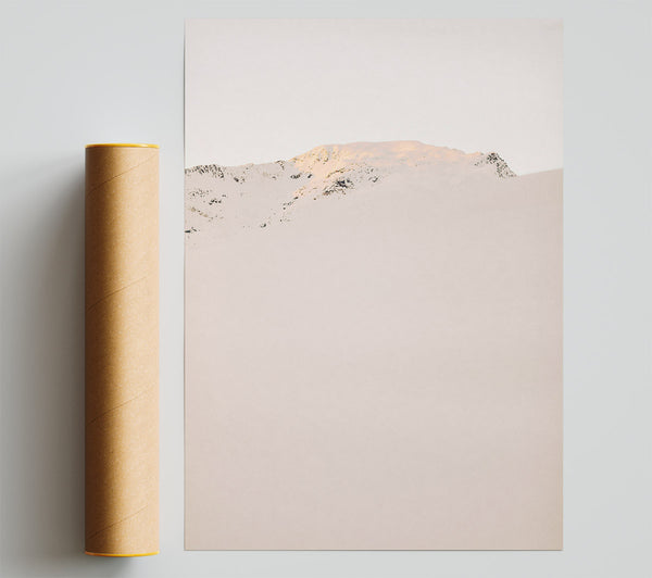 Pale Pink Mountain Peak