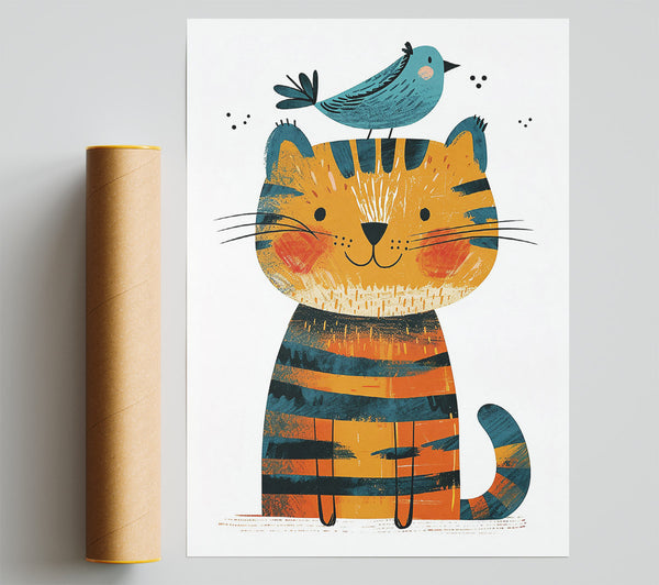 Orange Striped Kitty Friend