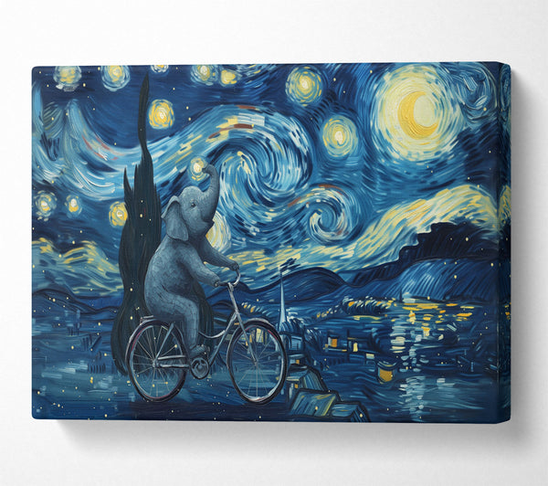 Elephant Van Gogh Night Sky