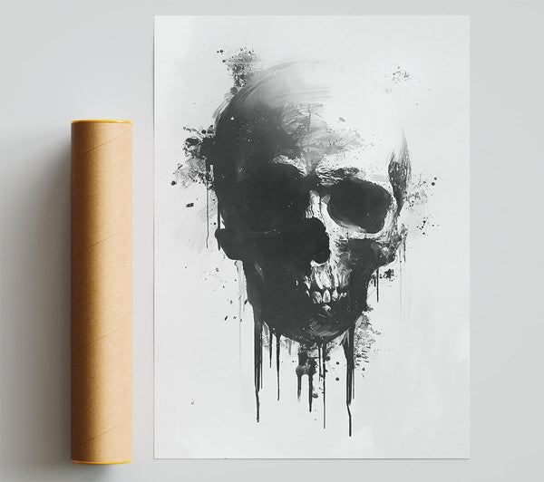 Black Dripping Skull.