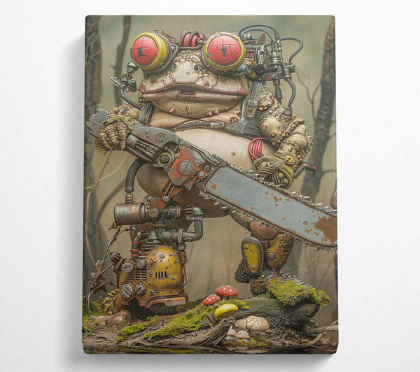 Rusting Red Chainsaw Frog