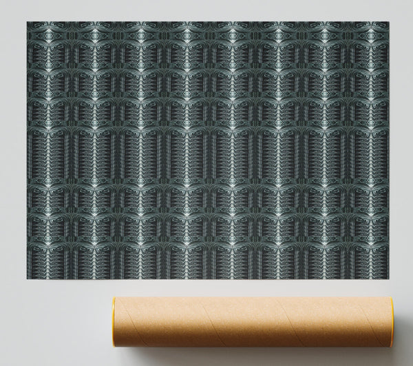 Teal Geometric Repetition