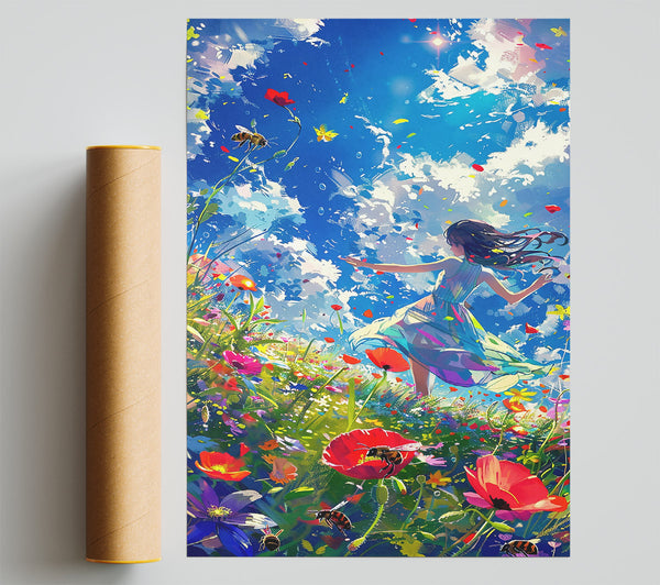 Blue Sky Flower Dance