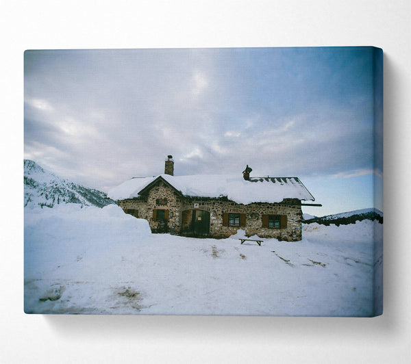 White Snowy Cabin