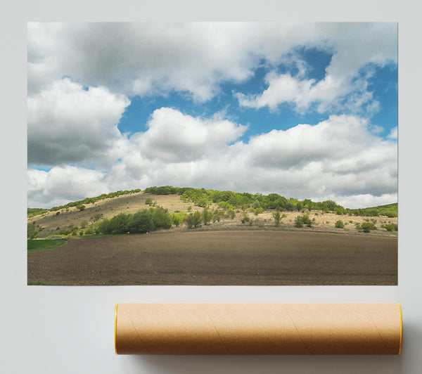 Brown Field Cloudscape