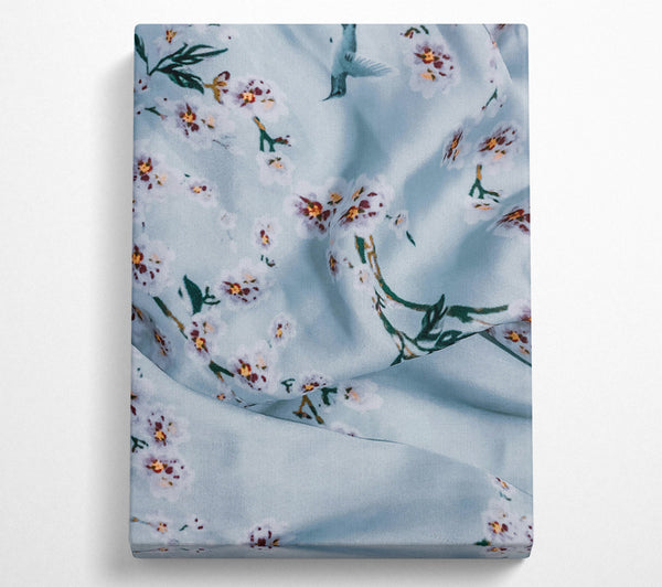 Pale Blue Floral Dreams