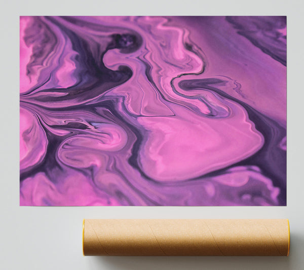 Pink Liquid Swirl