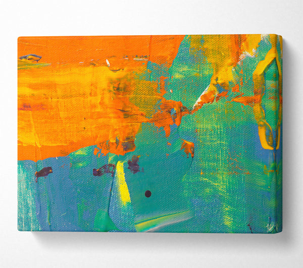 Green And Orange Abstract