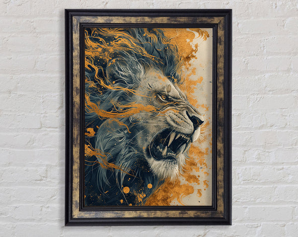 Fierce Abstract Lion