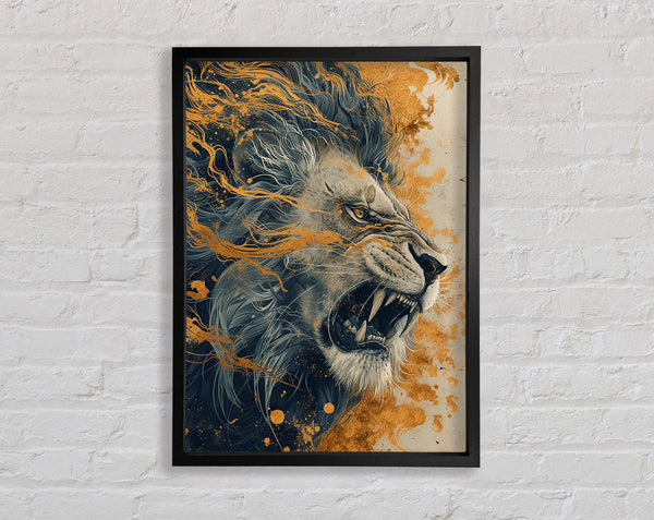 Fierce Abstract Lion