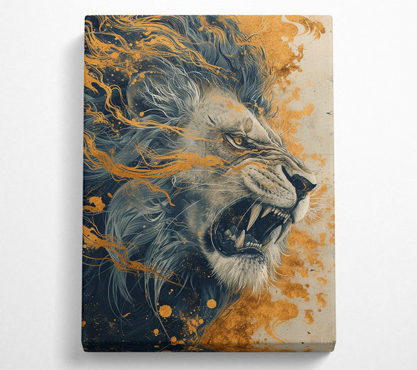 Fierce Abstract Lion