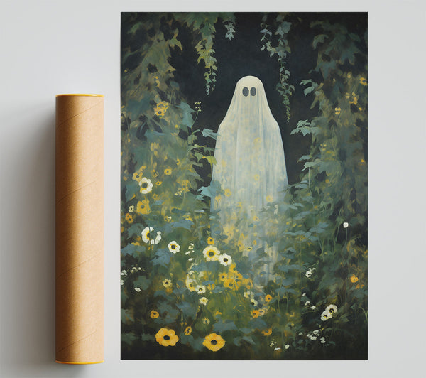 White Ghost In Yellow Bloom