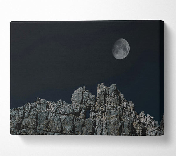 Gray Moonlit Cliffs