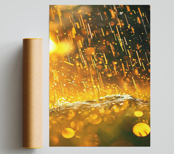 Golden Rain Drops