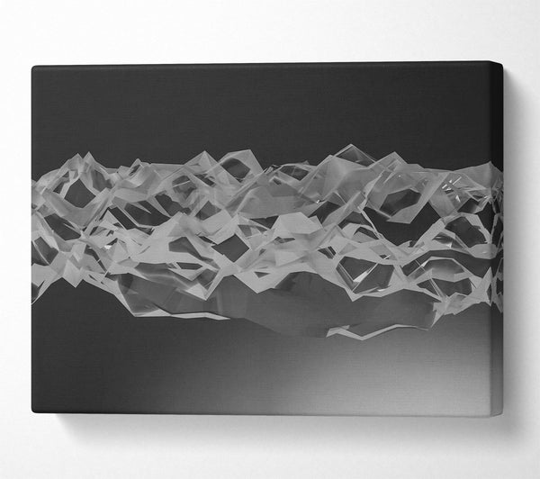 Silver Geometric Landscape