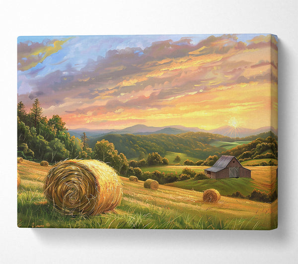 Golden Hay Sunset